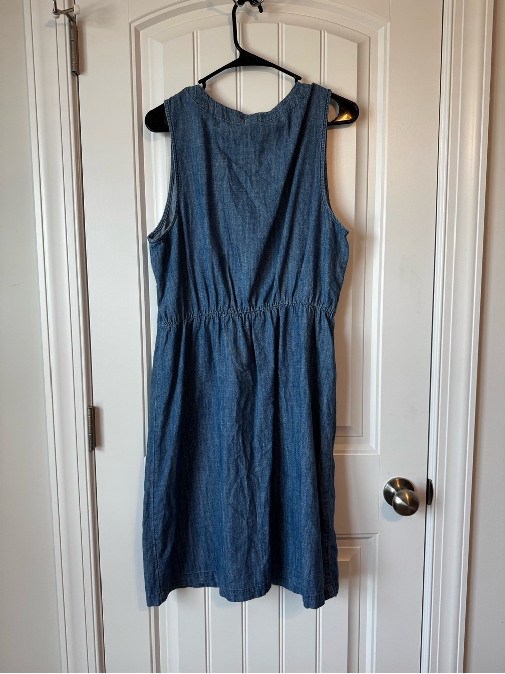 Old Navy Blue Chambray Button-Front Midi Dress - Picture 8 of 14
